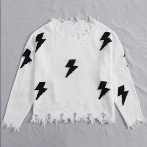 Lightning bolt sweater